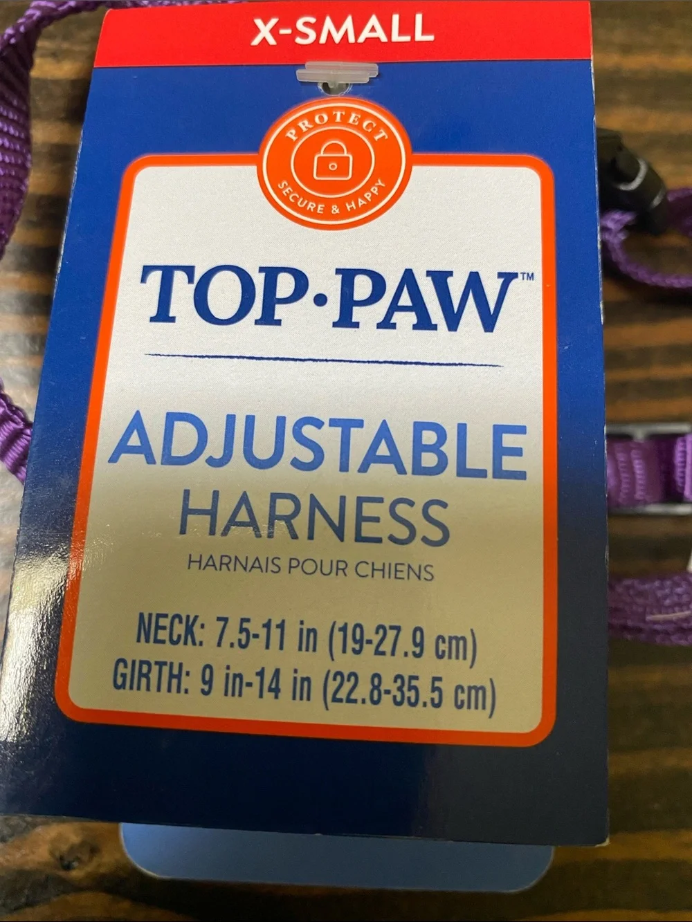 Top Paw Purple Adjustable Dog Harness NWT - size XS